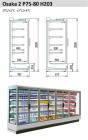 Arneg Osaka 70/203 2500 přístěnná chladící vitrína  .